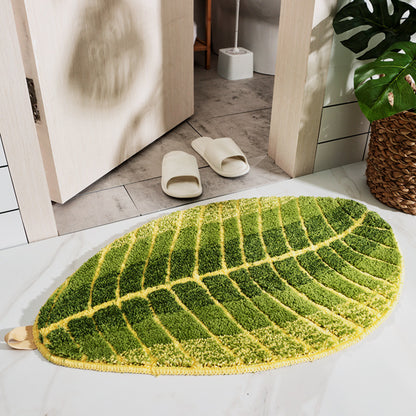 Green Leaf Bath Runner