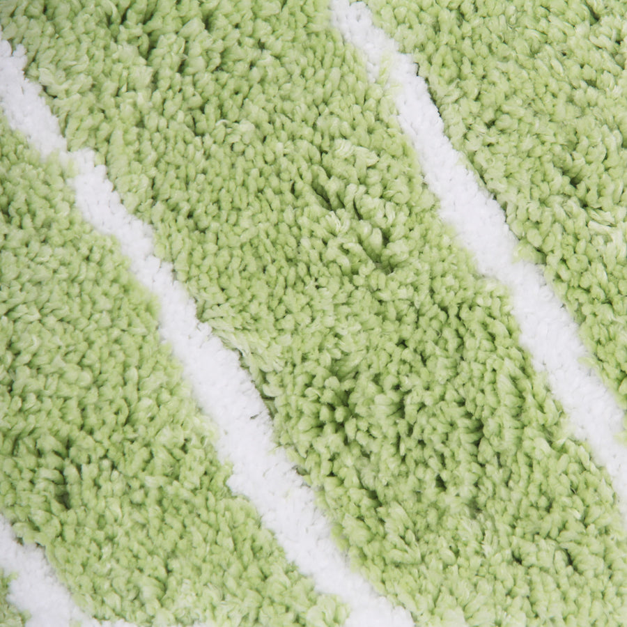Feblilac Soft Green Leaves Bathroom Rug - Feblilac® Mat