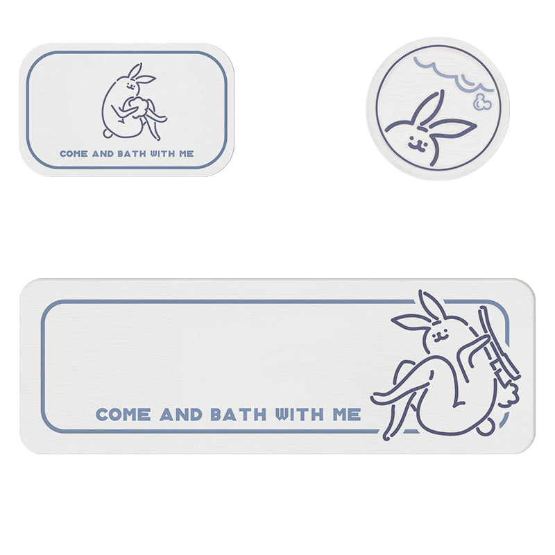 Two Rabbits Bath Stone Mat - Feblilac® Mat