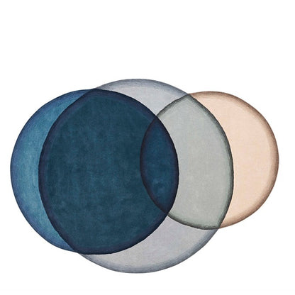 Feblilac Irregular Circles Living Room Mat Carpet