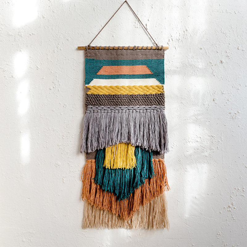 Feblilac Northern Europe Style Tassel Tufted Tapestry - view 4