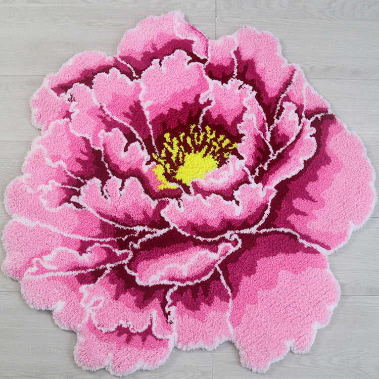 Feblilac Blooming Peony Tufted Bathmat - view 3