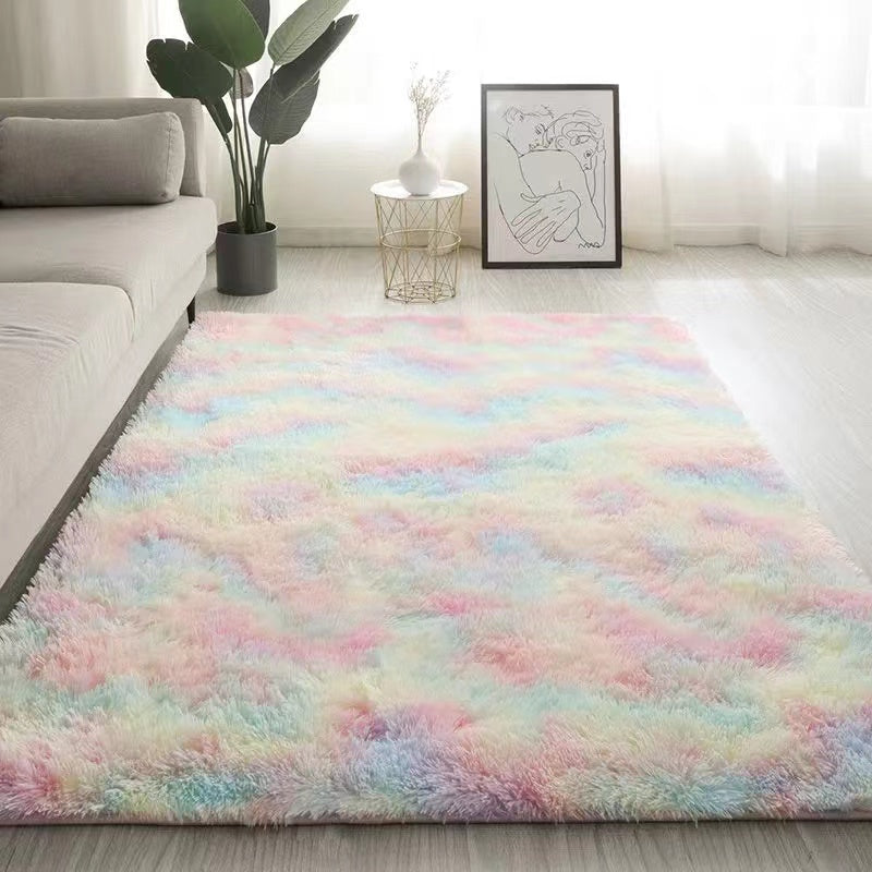 Feblilac Pure Extra Thick Color Faux Fur  Multiple Sized Simple Style Carpet for Living Room - Feblilac® Mat