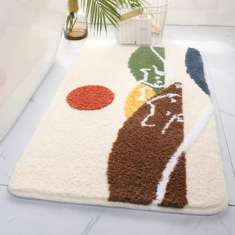 Sleeping Cats Mountain Bath Mat 50x80cm or 19x31 inches - Feblilac® Mat