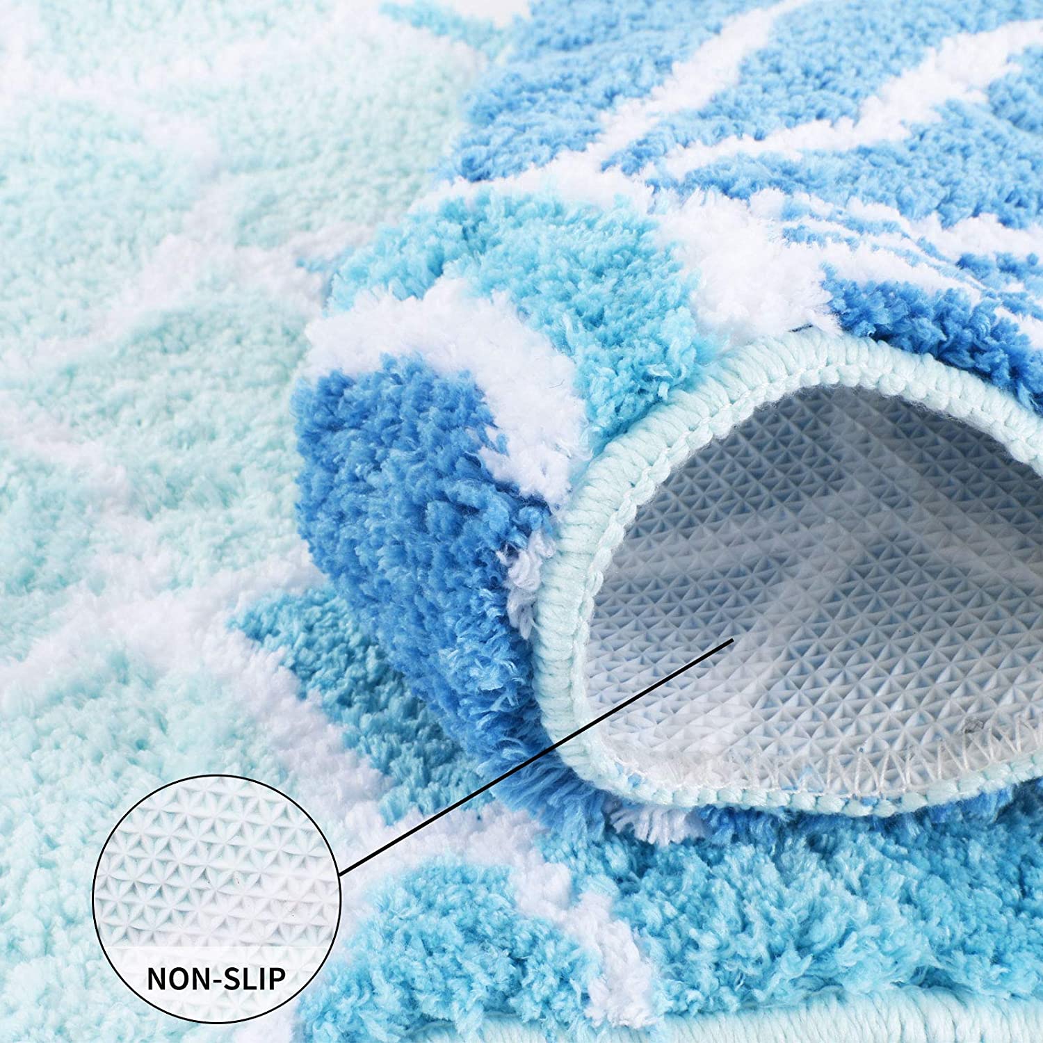 Feblilac Cute Blue Mermaid Bedroom Mat Mom‘s Day Gift - Feblilac® Mat