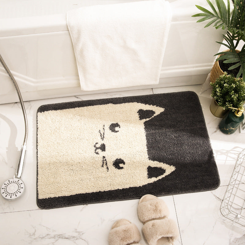Cartoon Grey Cat Bath Mat - Feblilac® Mat