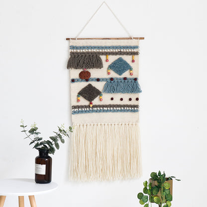 Feblilac Northern Europe Style Tassel Tufted Tapestry