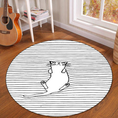 Novelty Fairy Tale Patterned Rug Multi Color Kids Carpet Synthetics Pet Friendly Anti-Slip Backing Washable Rug for Home