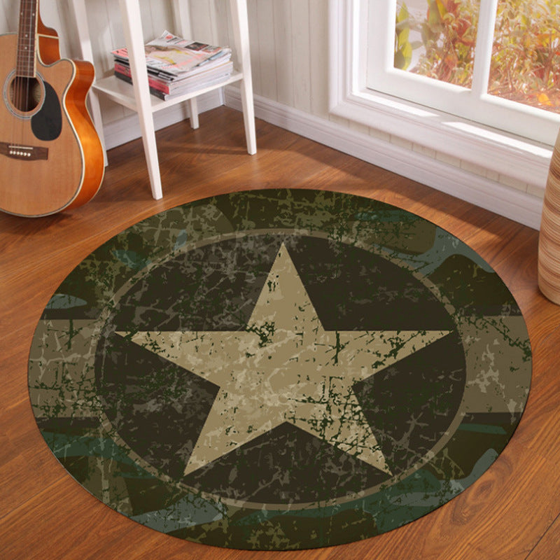 Novelty Fairy Tale Patterned Rug Multi Color Kids Carpet Synthetics Pet Friendly Anti-Slip Backing Washable Ru - view 3