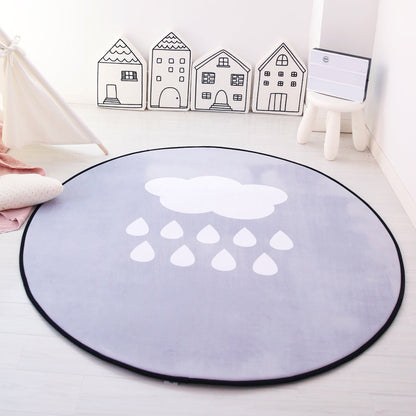 Unique Multicolor Kids Style Rug Cotton Patterned Carpet Pet Friendly Rug for Playroom Gray-White Clearhalo 'Area Rug' 'Rug' 2105846
