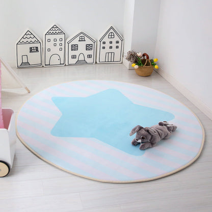 Unique Multicolor Kids Style Rug Cotton Patterned Carpet Pet Friendly Rug for Playroom Green Clearhalo 'Area Rug' 'Rug' 2105848