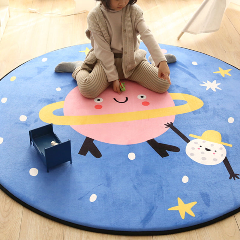 Cartoon Kids Room Rug Multi Colored Animal Carpet Cotton Pet-Friendly Machine Wash Indoor Rug - view 6