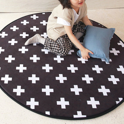 Cartoon Kids Room Rug Multi Colored Animal Carpet Cotton Pet-Friendly Machine Wash Indoor Rug - view 9