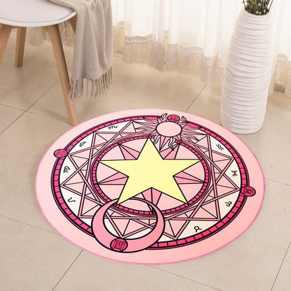 Educational Cartoon Rug Multi Colored Patterned Carpet Machine Washable Pet Friendly Non-Slip Backing Rug for - view 7