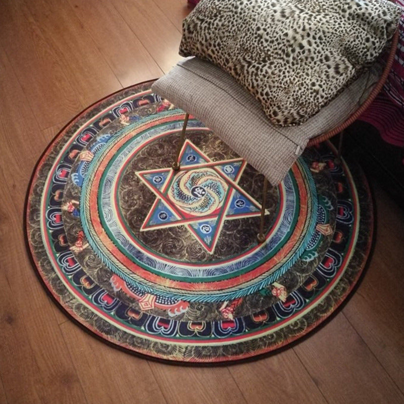 Educational Cartoon Rug Multi Colored Patterned Carpet Machine Washable Pet Friendly Non-Slip Backing Rug for - view 6