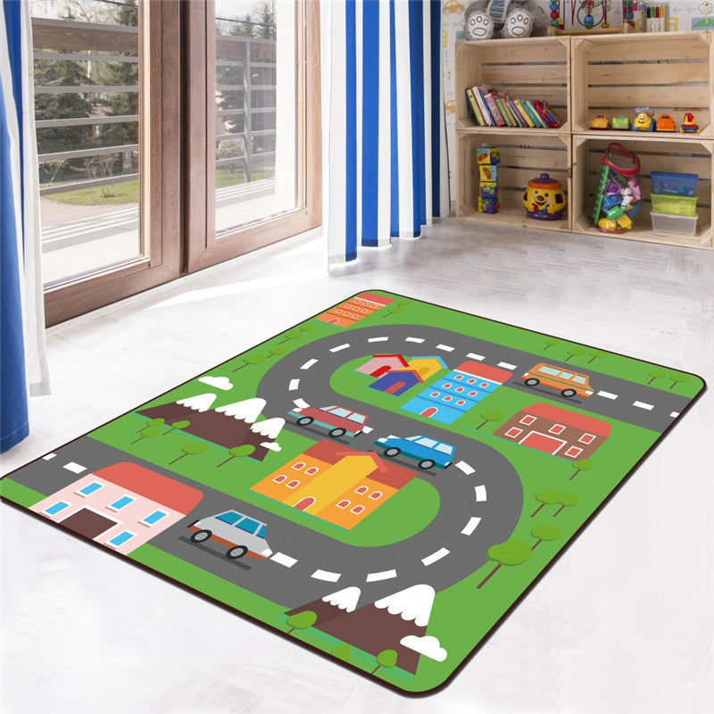 Kids Game Rug Multi Color Polypropylene Area Carpet Pet Friendly Non-Slip Washable Rug for Childrens Bedroom - Clearhalo - 'Area Rug' - 'Rug' - 2106384