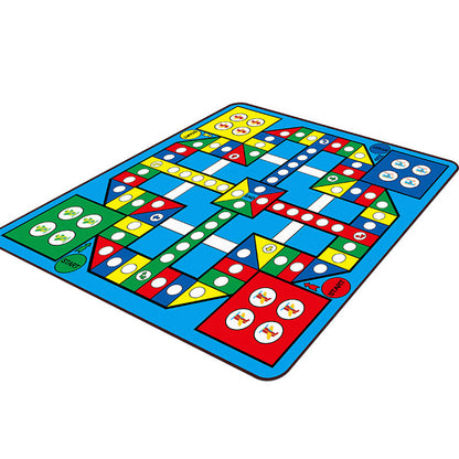 Kids Game Rug Multi Color Polypropylene Area Carpet Pet Friendly Non-Slip Washable Rug for Childrens Bedroom - Clearhalo - 'Area Rug' - 'Rug' - 2106385