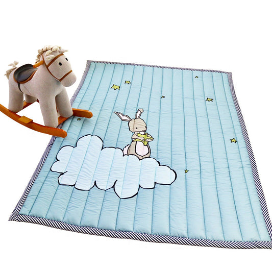 Minimalist Nursery Padded Rug Pastel Color Cartoon Carpet Cotton Easy Care Indoor Rug - Clearhalo - 'Area Rug' - 'Rug' - 2106492