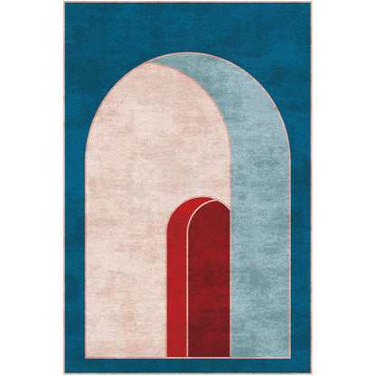 Classical Arched Door Rug Multi-Colored Postmodern Rug Polyester Anti-Slip Backing Washable Pet Friendly Rug for Room - Clearhalo - 'Area Rug' - 'Rug' - 2106881