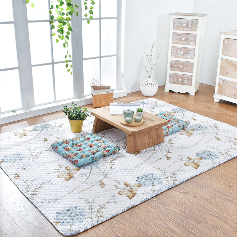 Aesthetics Botanic Rug Multi-Color Nordic Rug Cotton Machine Wash Padded Quilt Rug - Clearhalo - 'Area Rug' - 'Rug' - 2121630