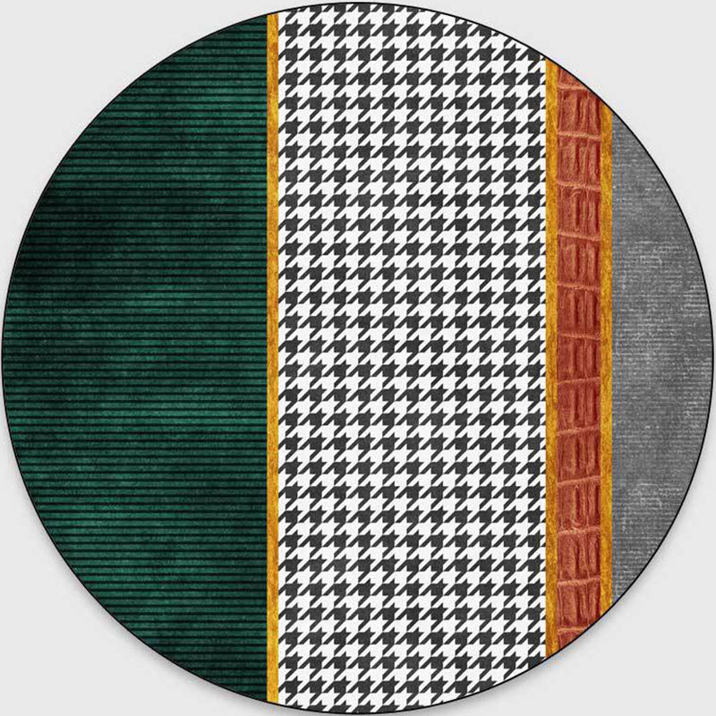Glam Mid-Century Area Rug Multi Color Marble Look Carpet Pet Friendly Stain Resistant Non-Slip Backing Rug for - view 9