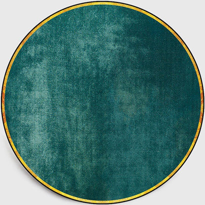 Retro Emerald Green Plain Rug Polypropylene Luxe Carpet Stain Resistant Washable Anti-Slip Rug for Home Decor Green Clearhalo 'Area Rug' 'Rug' 2121729