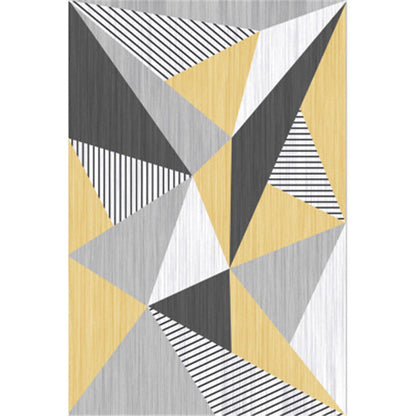 Modern Geometric Colorblock Rug Multi Colored Polypropylene Carpet Stain Resistant Anti-Slip Washable Rug for Room - Clearhalo - 'Area Rug' - 'Rug' - 2121903