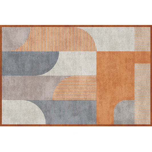 Aesthetics Color-Blocking Rug Multi-Color Scandinavian Rug Synthetics Stain Resistant Anti-Slip Backing Pet Friendly Carpet for Room - Clearhalo - 'Area Rug' - 'Rug' - 2121970