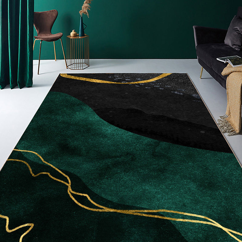 Fancy Colorblock Pattern Rug Multi Color Nordic Carpet Polypropylene Pet Friendly Washable Non-Slip Backing Ru - view 3