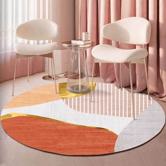 Minimalistic Colorblocking Rug Multi Colored Polyester Rug Anti-Slip Backing Washable Pet Friendly Carpet for Bedroom - Clearhalo - 'Area Rug' - 'Rug' - 2121994