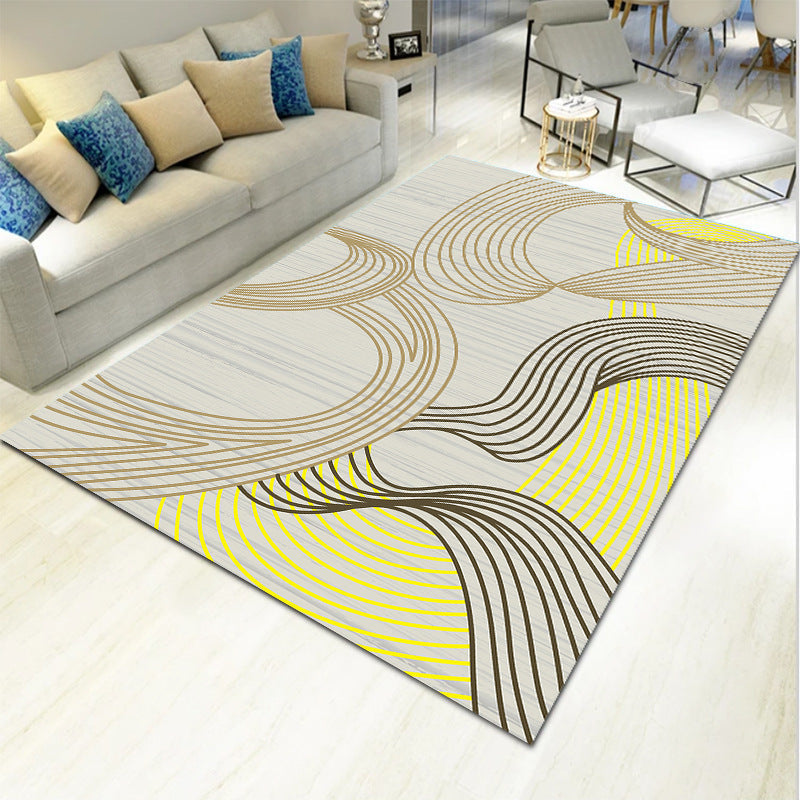 Bold Multicolor Modern Rug Synthetics Geometric Pattern Rug Machine Washable Non-Slip Stain Resistant Rug for Living Room - Clearhalo - 'Area Rug' - 'Rug' - 2140437