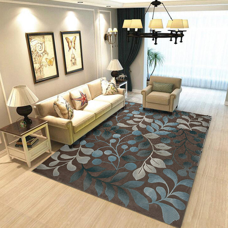 Bold Multicolor Modern Rug Synthetics Geometric Pattern Rug Machine Washable Non-Slip Stain Resistant Rug for Living Room - Brown - Clearhalo - 'Area Rug' - 'Rug' - 2140451