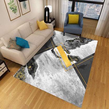 Minimalist 3D Geometric Rug Multi-Color Polypropylene Area Carpet Pet Friendly Anti-Slip Machine Washable Rug for Great Room - Clearhalo - 'Area Rug' - 'Rug' - 2140478