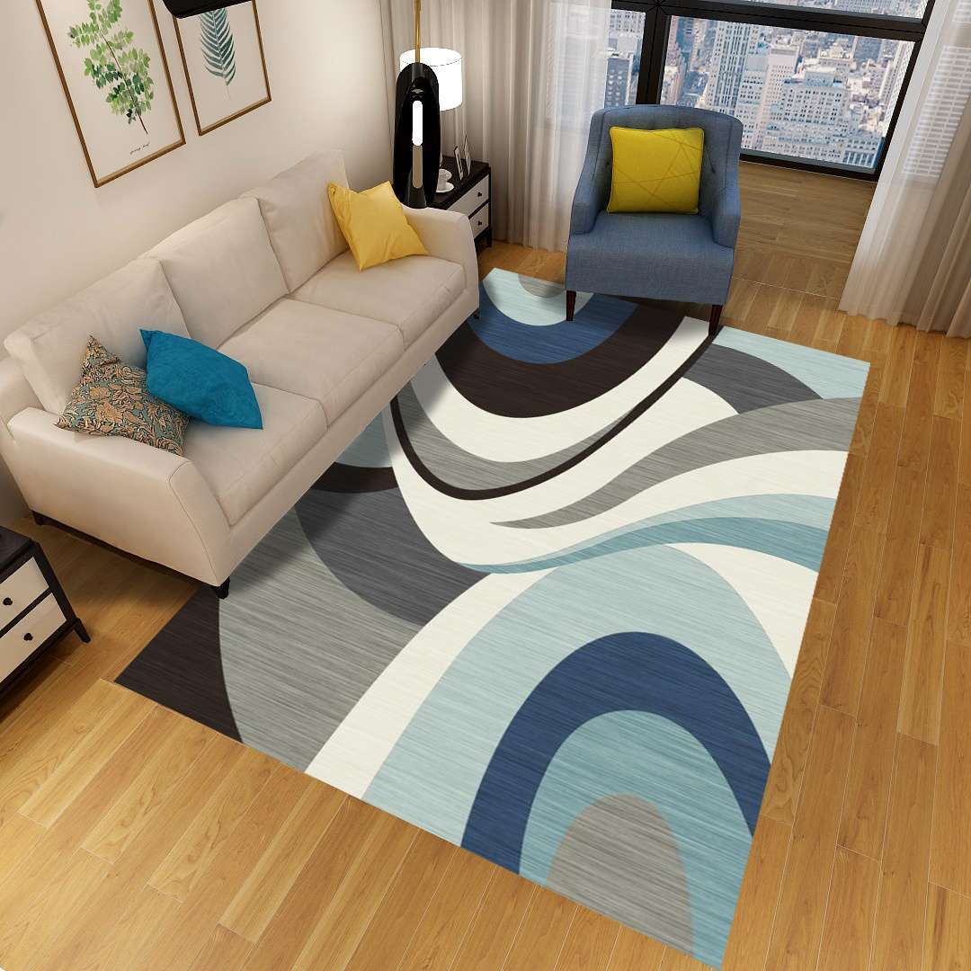 Minimalist 3D Geometric Rug Multi-Color Polypropylene Area Carpet Pet Friendly Anti-Slip Machine Washable Rug for Great Room - Clearhalo - 'Area Rug' - 'Rug' - 2140479
