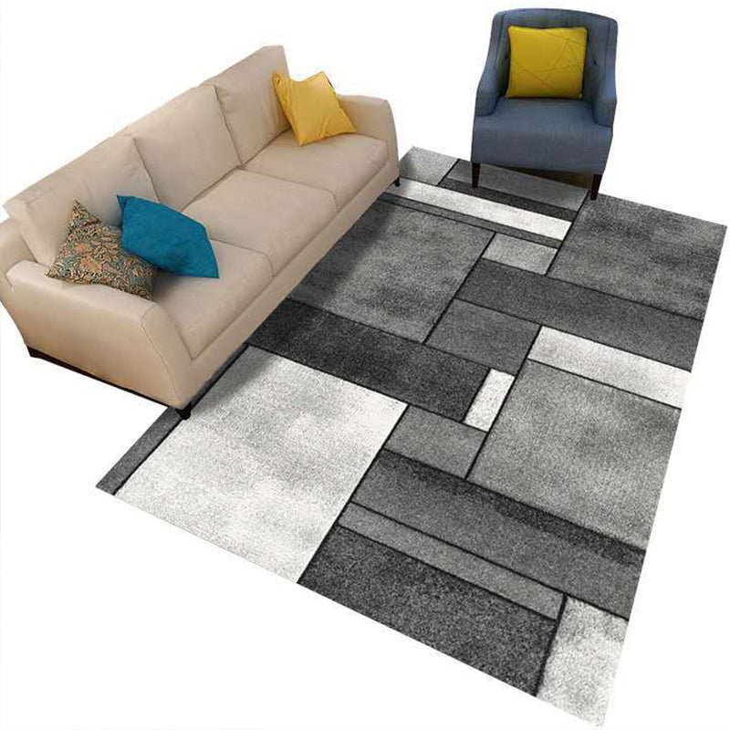 Minimalist 3D Geometric Rug Multi-Color Polypropylene Area Carpet Pet Friendly Anti-Slip Machine Washable Rug for Great Room - Clearhalo - 'Area Rug' - 'Rug' - 2140480