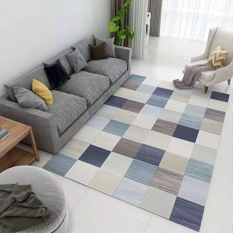 Glam 3D Print Geometric Rug Multicolor Modern Rug Polyester Pet Friendly Stain Resistant Non-Slip Carpet for Home