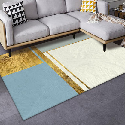 Luxe Mid-Century Rug Multi Colored Abstract Pattern Carpet Machine Washable Non-Slip Backing Stain Resistant Rug for Home Decor - Beige - Clearhalo - 'Area Rug' - 'Rug' - 2140561