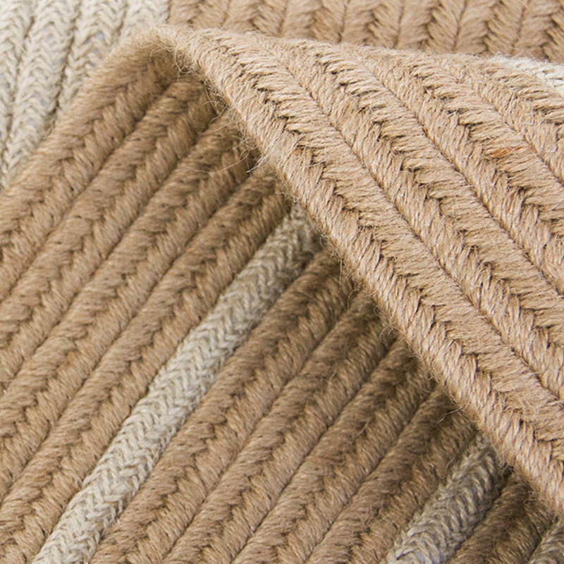 Country Style Drawing Room Rug Multi Color Plain Rug Jute Rope Stitched Mix Rug - view 3
