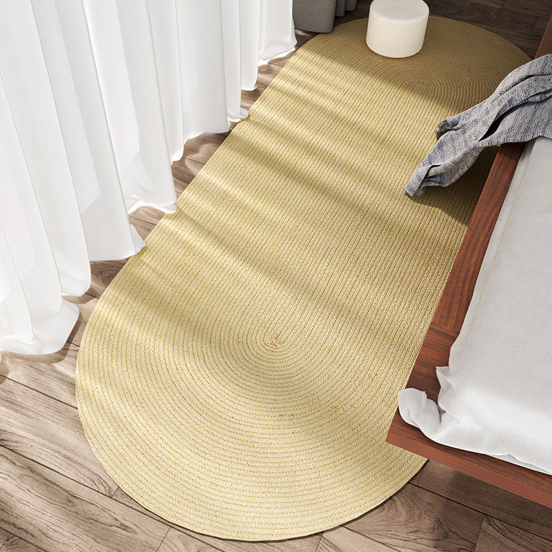 Fine Multicolor Plain Rug Jute Lodge Rug Easy Care Durable Rug for Bedroom - view 2