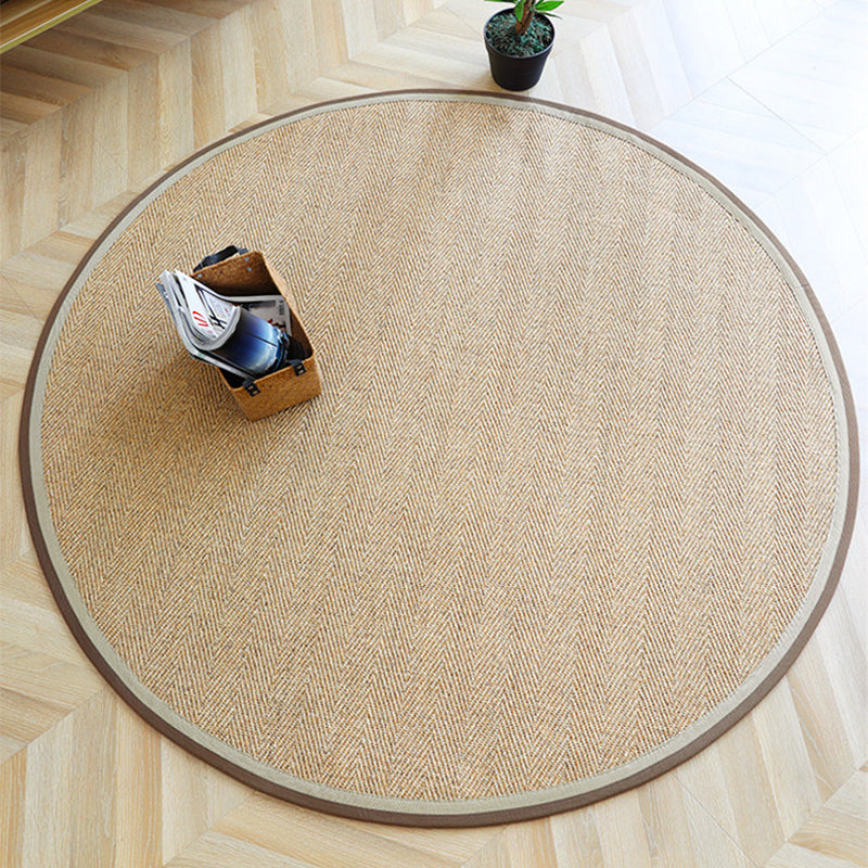 Cabin Plain Rug Multi-Colored Natural Sisal Carpet Anti-Slip Backing Machine Washable Pet Friendly Rug for Liv - view 3