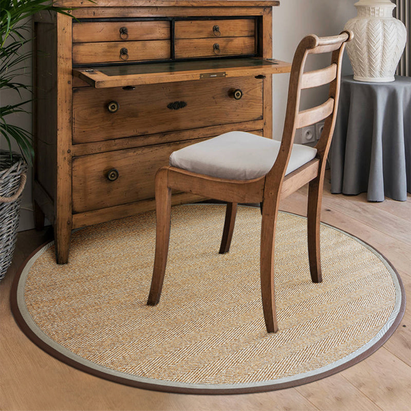 Cabin Plain Rug Multi-Colored Natural Sisal Carpet Anti-Slip Backing Machine Washable Pet Friendly Rug for Liv - view 2