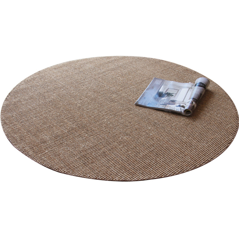 Eco-Friendly Brown Plain Rug Sisal Weaving Lodge Rug Pet Friendly Non-Slip Washable Rug for Bedroom - view 4