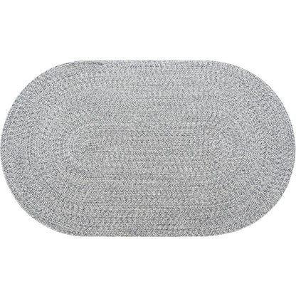 Cottage Room Rug Grey Plain Woven Carpet Jute Machine Washable Pet Friendly Anti-Slip Rug for Living Room