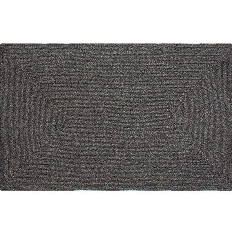 Multicolor Country Rug Polypropylene Plain Area Carpet Pet Friendly Anti-Slip Backing Washable Rug for Guest Room - Dark Gray - Clearhalo - 'Area Rug' - 'Rug' - 2140781