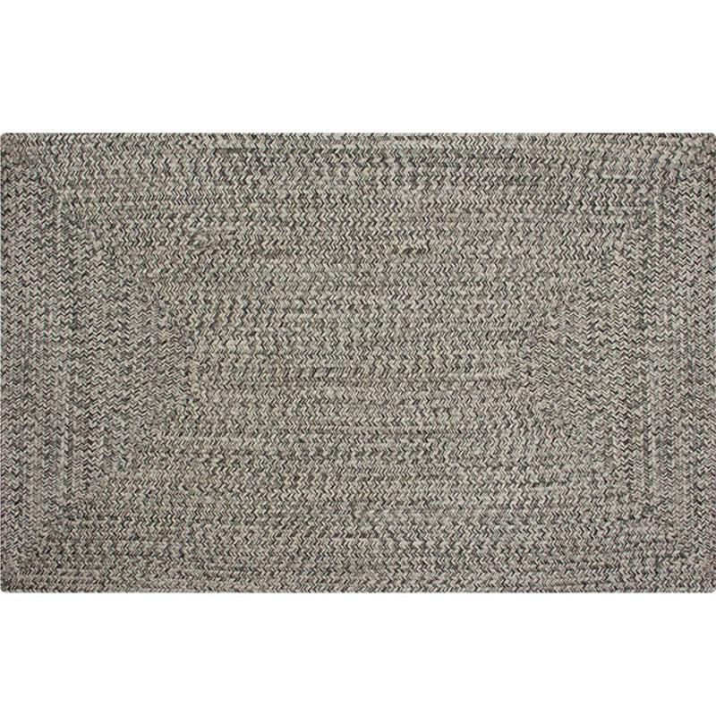 Multicolor Country Rug Polypropylene Plain Area Carpet Pet Friendly Anti-Slip Backing Washable Rug for Guest Room - Smoke Gray - Clearhalo - 'Area Rug' - 'Rug' - 2140783