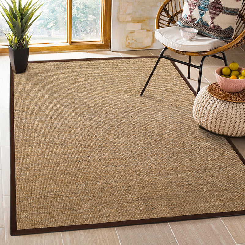 Multicolor Plain Mat Rug Sisal Woven Lodge Rug Non-Slip Backing Stain Resistant Machine Washable Area Carpet for Room - Clearhalo - 'Area Rug' - 'Rug' - 2140802