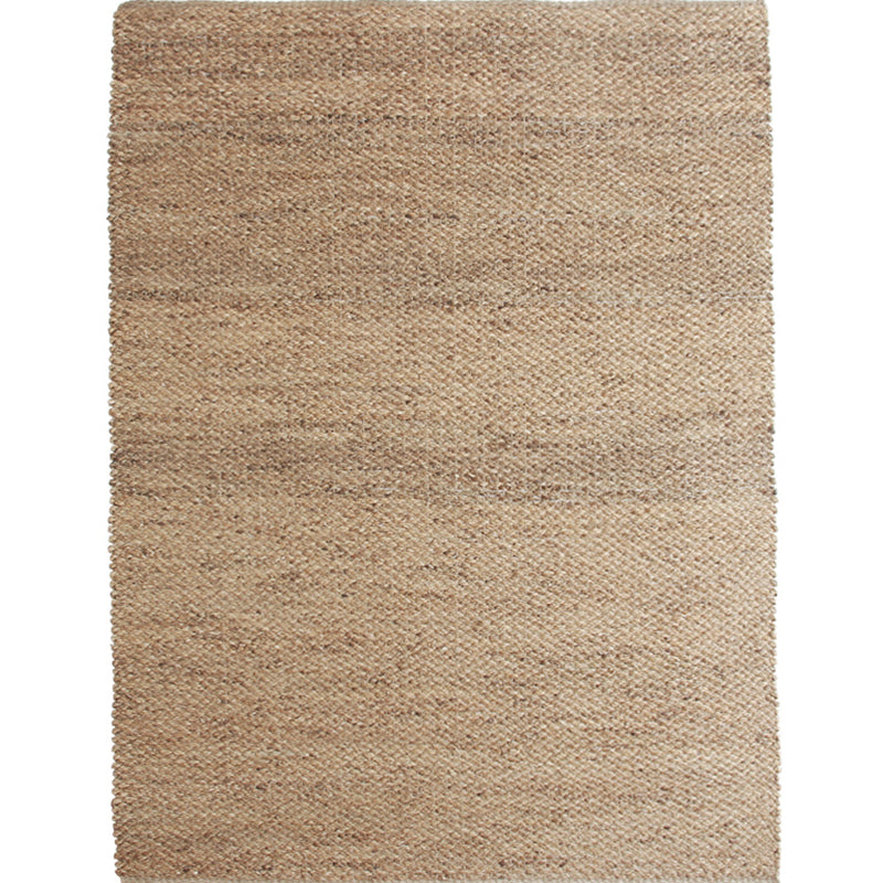 Textured Brown Plain Rug Jute Rope and Reed Lodge Carpet Anti-Slip Washable Pet Friendly Rug for Home Brown Clearhalo 'Area Rug' 'Rug' 2140869