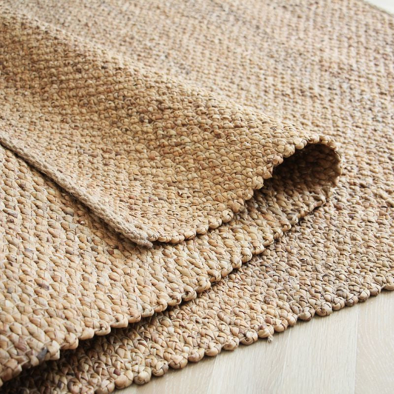 Textured Brown Plain Rug Jute Rope and Reed Lodge Carpet Anti-Slip Washable Pet Friendly Rug for Home Clearhalo 'Area Rug' 'Rug' 2140871