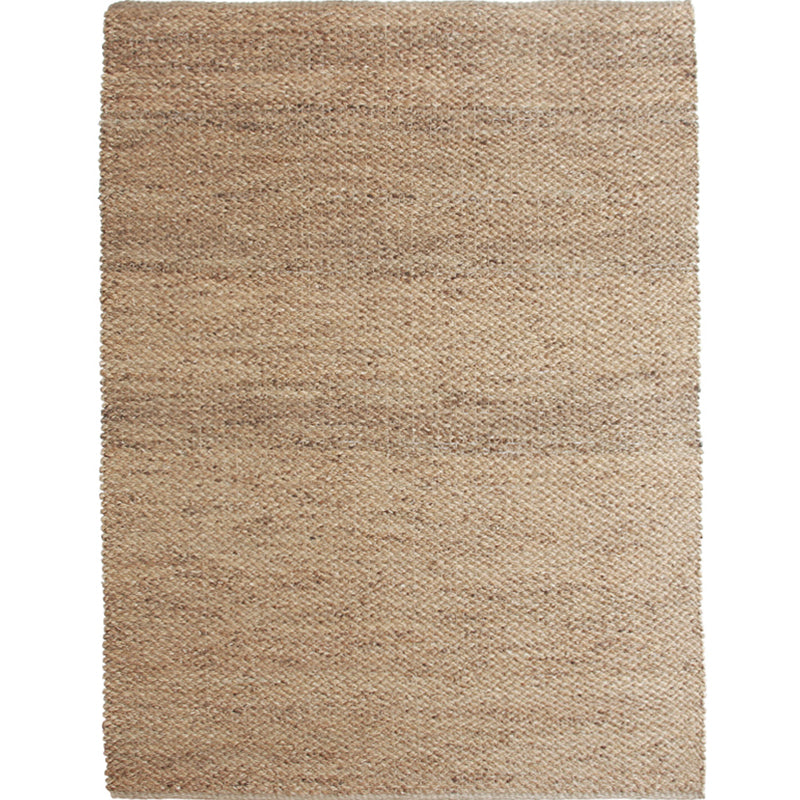 Textured Brown Plain Rug Jute Rope and Reed Lodge Carpet Anti-Slip Washable Pet Friendly Rug for Home Clearhalo 'Area Rug' 'Rug' 2140873