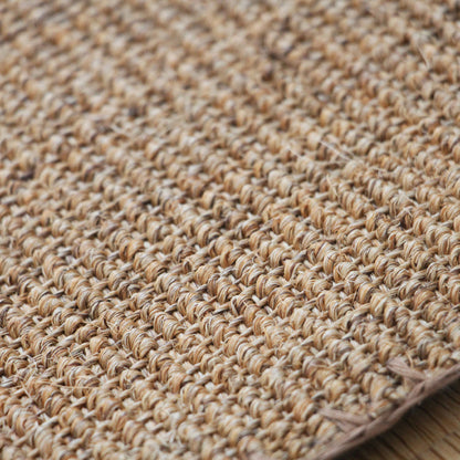 Light Brown Living Room Rug Country Hand-Stitched Plain Rug Sisal Stain Resistant Non-Slip Backing Machine Washable Rug - Clearhalo - 'Area Rug' - 'Rug' - 2140878